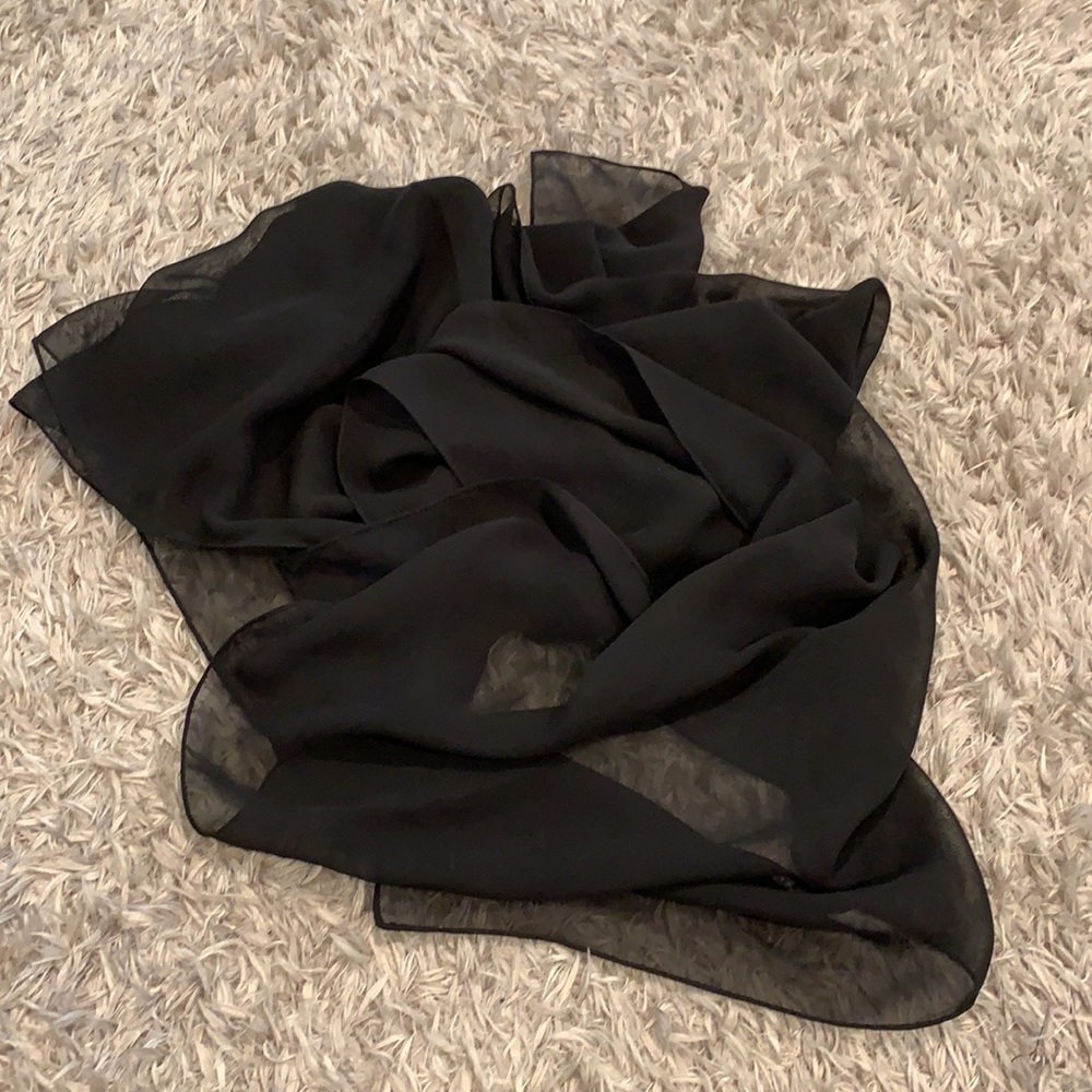 NWOT Sheer Multi-use Black Fabric